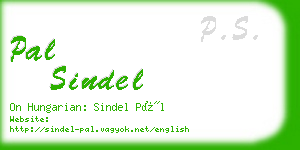 pal sindel business card